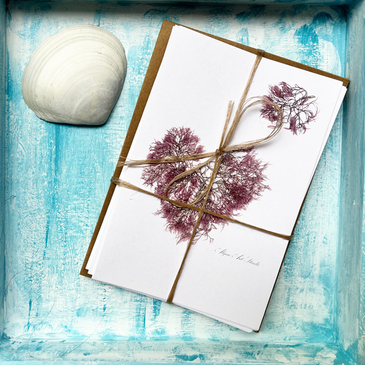 Pink Heart Greeting Cards